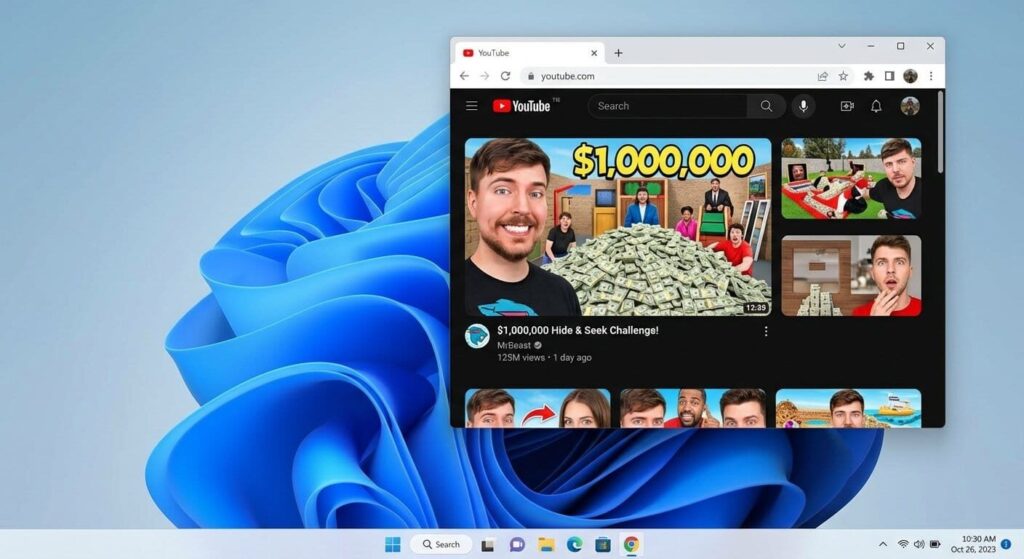 Cette capture d'écran de Windows 11 est totalement fausse.