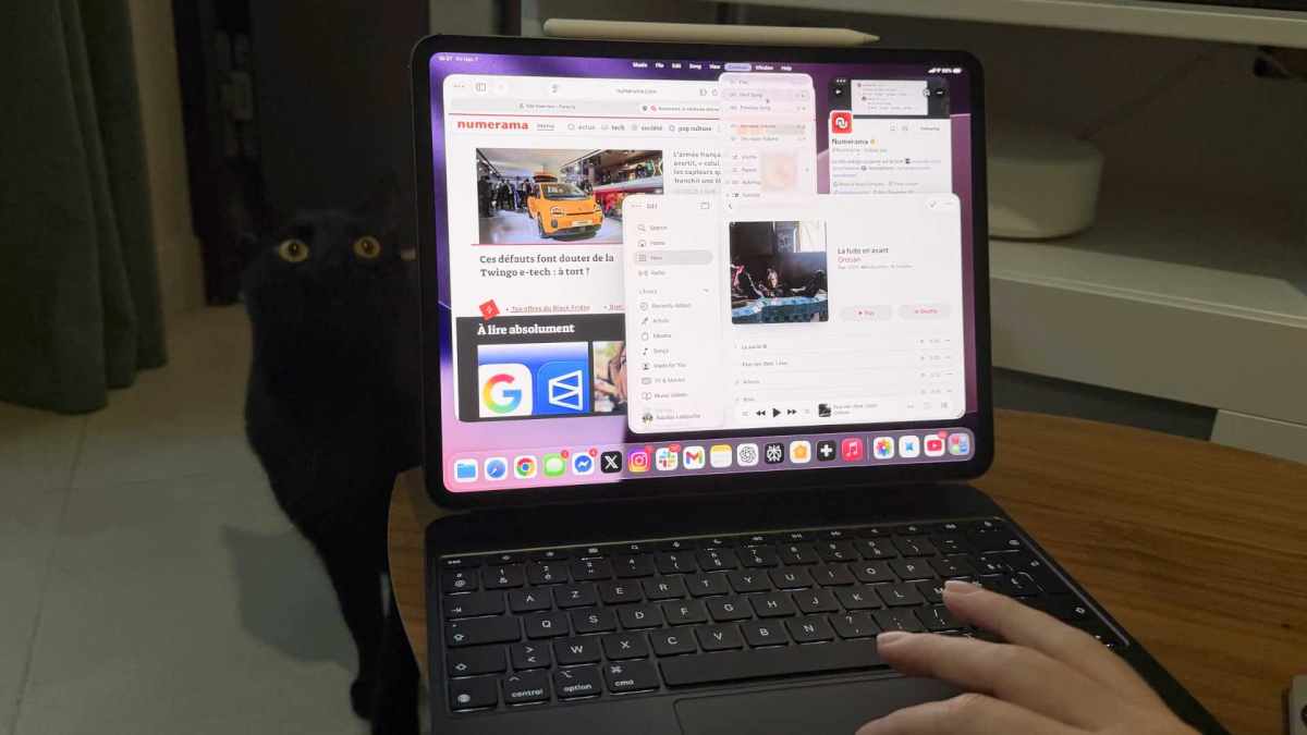 iPad Pro M5 et Ti-Punch. // Source : Numerama iPad Pro M5 et Ti-Punch. // Source : Numerama