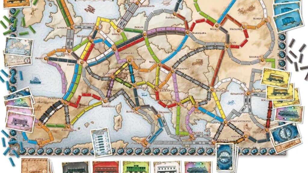 Les Aventuriers du Rail Europe // Source : Unbox Now Les Aventuriers du Rail Europe // Source : Unbox Now