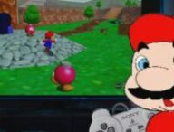 Mario 64 sur PS1 // Source : Montage Numerama Mario 64 sur PS1 // Source : Montage Numerama