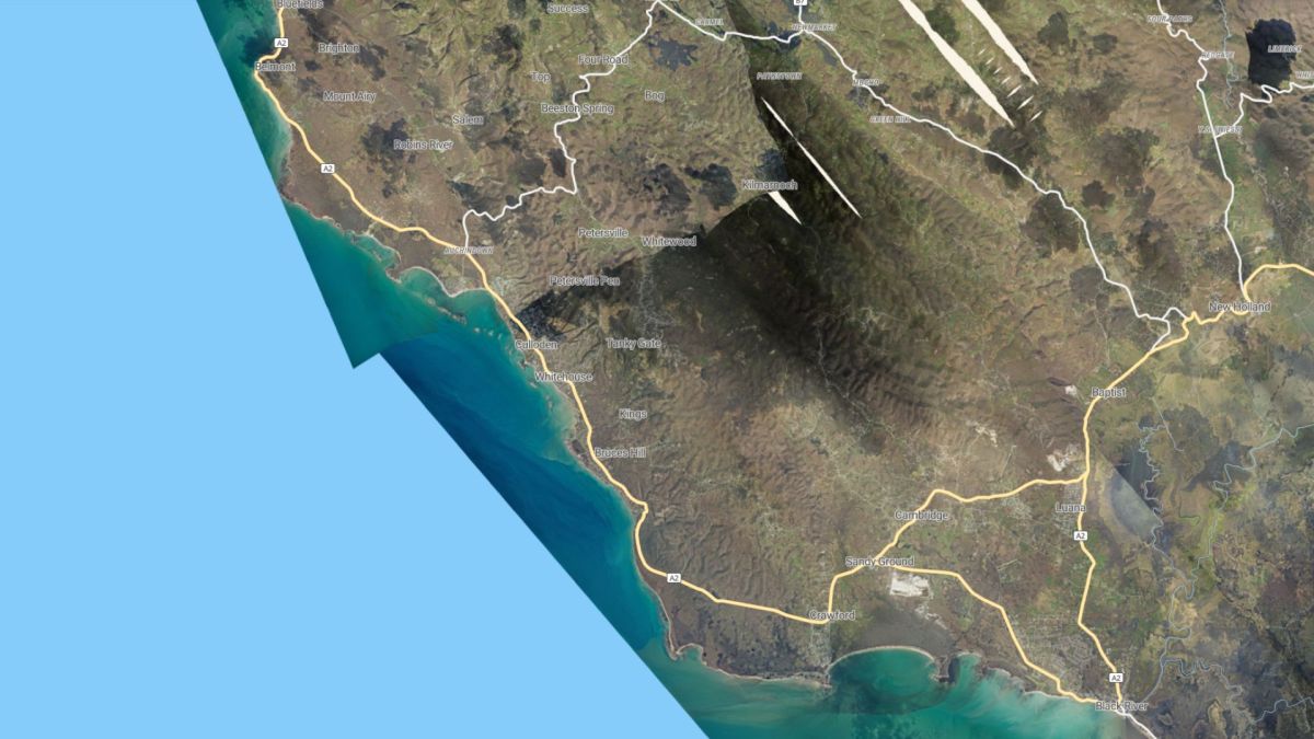 La Jamaïque après le passage de Mélissa. // Source : Capture d'écran NOAA