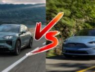 Le Porsche Cayenne électrique vs le Tesla Model X // Source : Une par Robin San Vicente pour Numerama