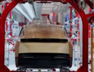 production Tesla Cybercab // Source : Capture live Tesla 