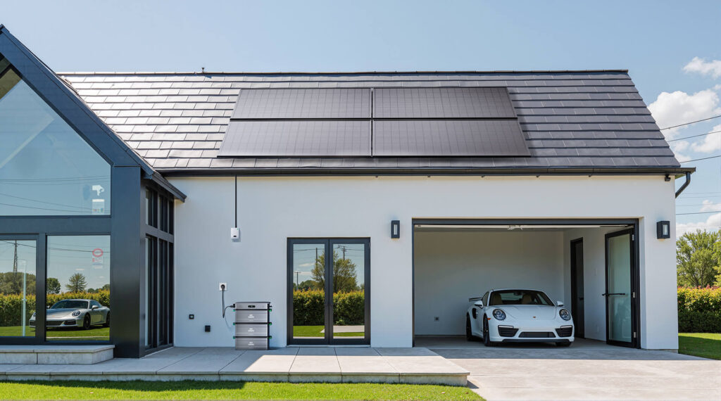Les batteries peuvent s'empiler sous le SolarFlow 2400 AC Les batteries peuvent s'empiler sous le SolarFlow 2400 AC