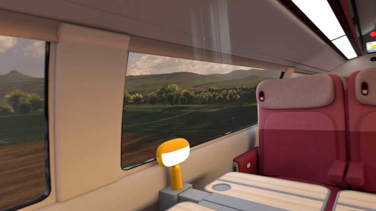 Le TGV INOUI depuis un Apple Vision Pro. // Source : Capture Numerama