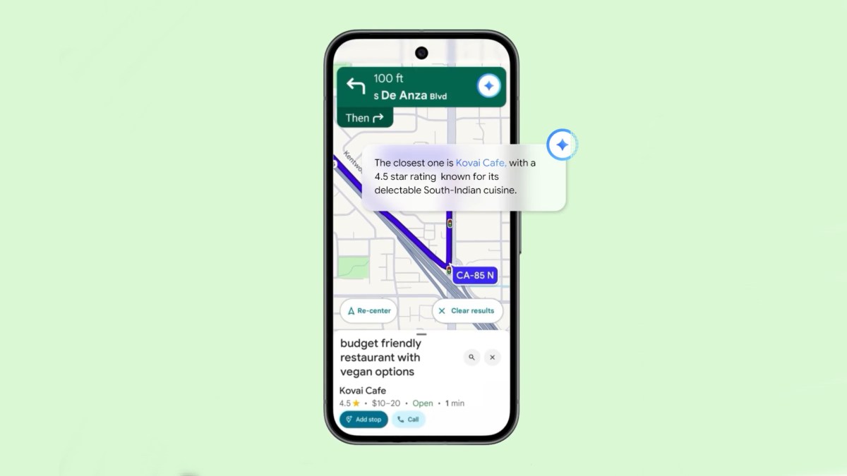 Google Maps et Gemini. // Source : Google Google Maps et Gemini. // Source : Google