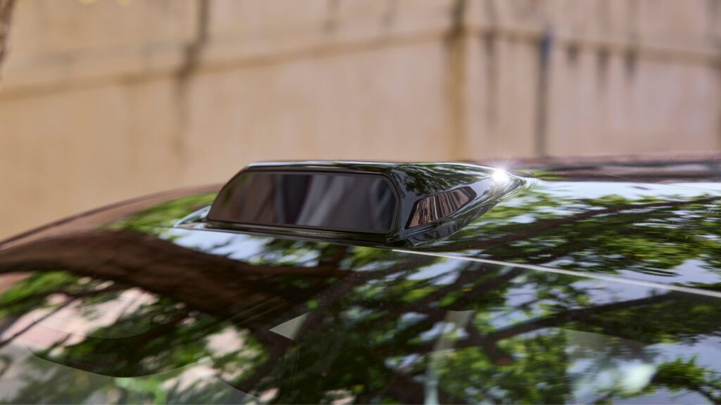 Le LiDAR de la Volvo ES90. // Source : Volvo Le LiDAR de la Volvo ES90. // Source : Volvo