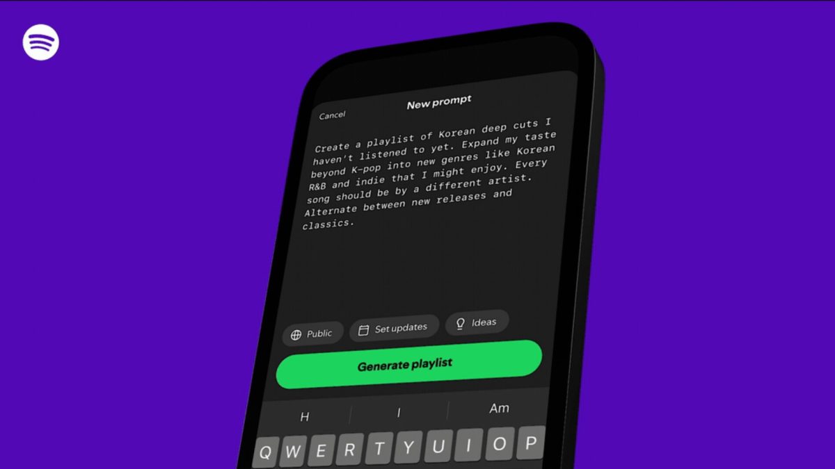 Spotify a dévoilé les Prompted Playliste 10 décembre 2025. // Source : Spotify Spotify a dévoilé les Prompted Playliste 10 décembre 2025. // Source : Spotify