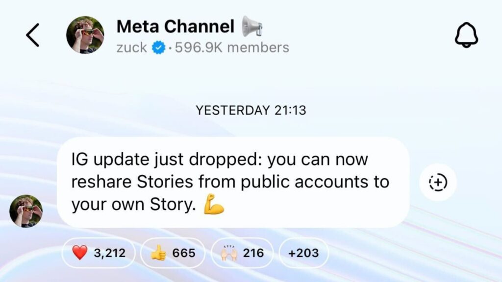 Mark Zuckerberg a annoncé la fonctionnalité via son Meta Channel le 8 décembre 2025. // Source : Capture d'écran Mark Zuckerberg a annoncé la fonctionnalité via son Meta Channel le 8 décembre 2025. // Source : Capture d'écran