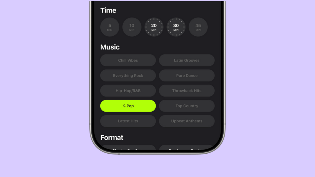 La K-pop fait son entrée dans Apple Fitness+ // Source : Apple La K-pop fait son entrée dans Apple Fitness+ // Source : Apple