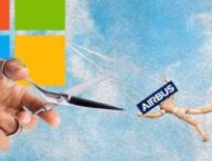 Airbus Microsoft // Source : Montage Numerama