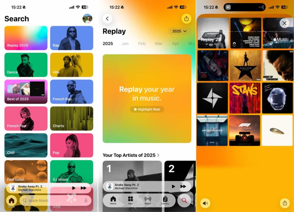 L'interface d'Apple Music Replay est enfin intégrée à Apple Music. L'interface d'Apple Music Replay est enfin intégrée à Apple Music.
