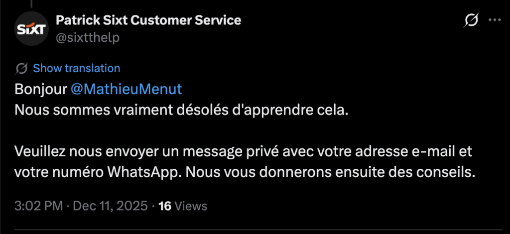 Le tweet en question // Source : Capture d'écran Numerama Le tweet en question // Source : Capture d'écran Numerama