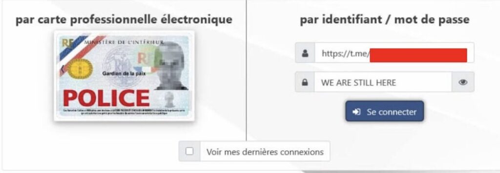 Sur un forum du Darkweb, les hackers font la promotion de leur chaîne Telegram et narguent les autorités françaises, prétendant qu'ils ont toujours accès aux systèmes internes // Source : Capture d'écran Numerama Sur un forum du Darkweb, les hackers font la promotion de leur chaîne Telegram et narguent les autorités françaises, prétendant qu'ils ont toujours accès aux systèmes internes // Source : Capture d'écran Numerama