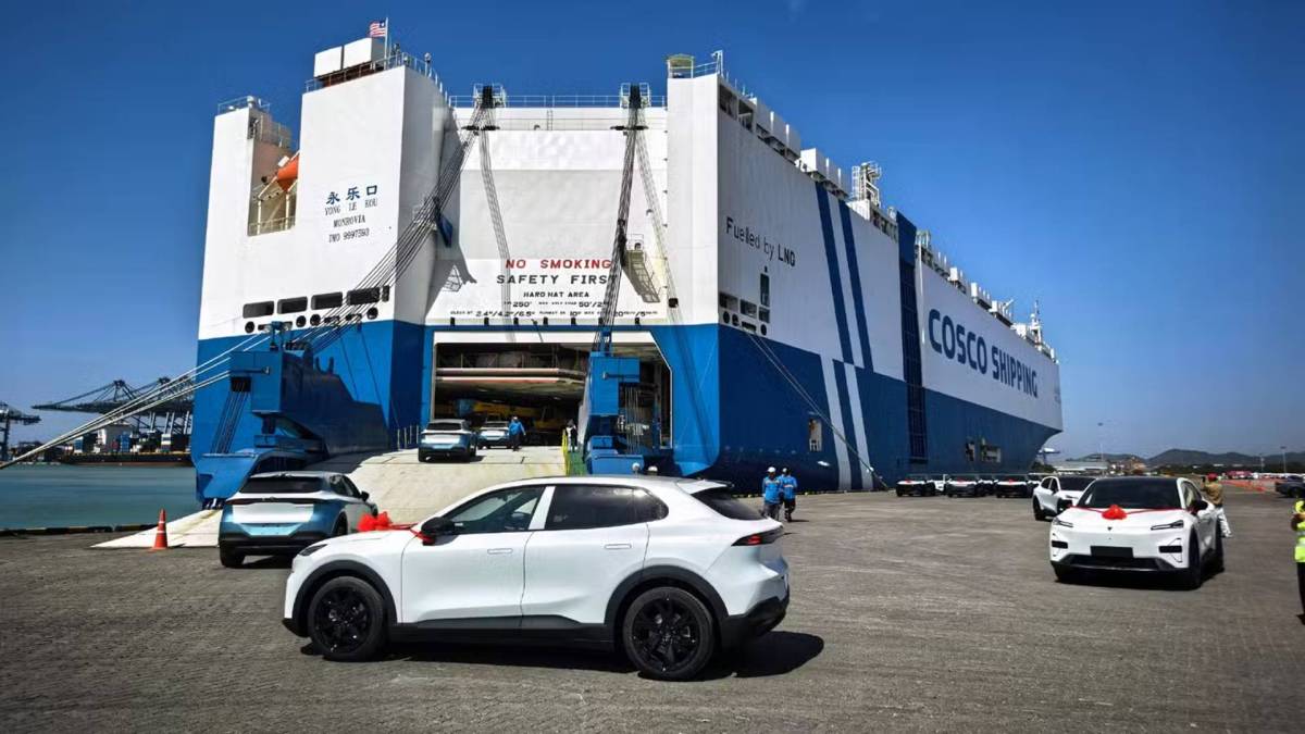Premier véhicules Deepal à destination de l'Europe // Source : changan Premier véhicules Deepal à destination de l'Europe // Source : changan
