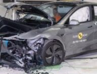 Le Tesla Model Y (2025) aux crash-tests Euro NCAP // Source : Euro NCAP Le Tesla Model Y (2025) aux crash-tests Euro NCAP // Source : Euro NCAP
