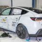 Le Tesla Model Y (2025) aux crash-tests Euro NCAP // Source : Euro NCAP Le Tesla Model Y (2025) aux crash-tests Euro NCAP // Source : Euro NCAP