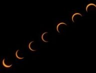 Éclipse solaire partielle. // Source : Canva Éclipse solaire partielle. // Source : Canva