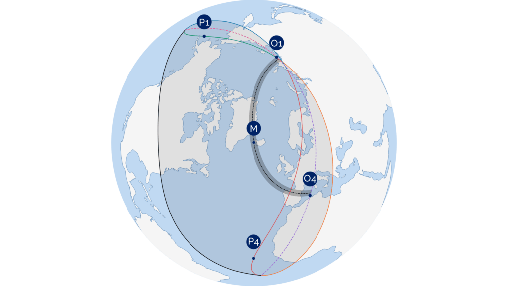 Visibilité de l'éclipse solaire d'août 2026. // Source : LTE Visibilité de l'éclipse solaire d'août 2026. // Source : LTE