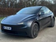 Le nouveau Tesla Model Y Standard à l'essai. // Source : Robin San Vicente pour Numerama Le nouveau Tesla Model Y Standard à l'essai. // Source : Robin San Vicente pour Numerama