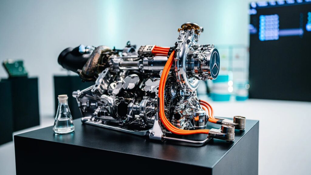La puissance de l'ensemble mécanique sera à peu près à 50:50 // Source : Mercedes-AMG F1