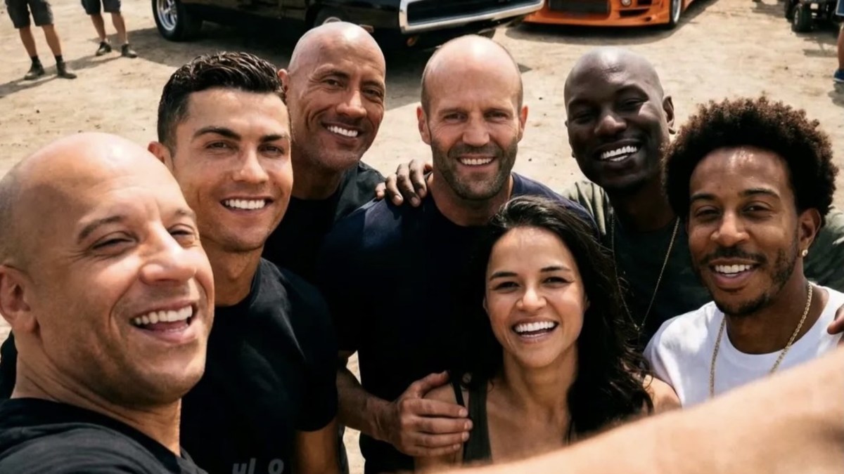 Cristiano Ronaldo dans Fast & Furious // Source : Compte X de Tyrese Gibson