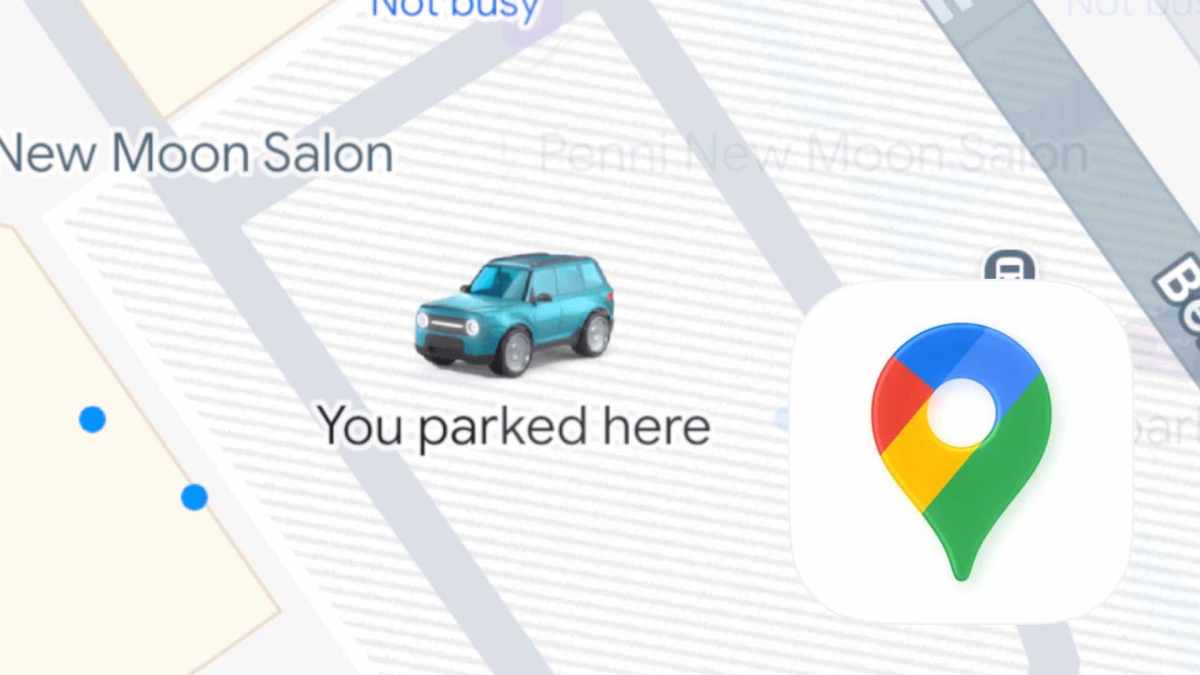 Google Maps et l'enregistrement du stationnement. // Source : Numerama Google Maps et l'enregistrement du stationnement. // Source : Numerama