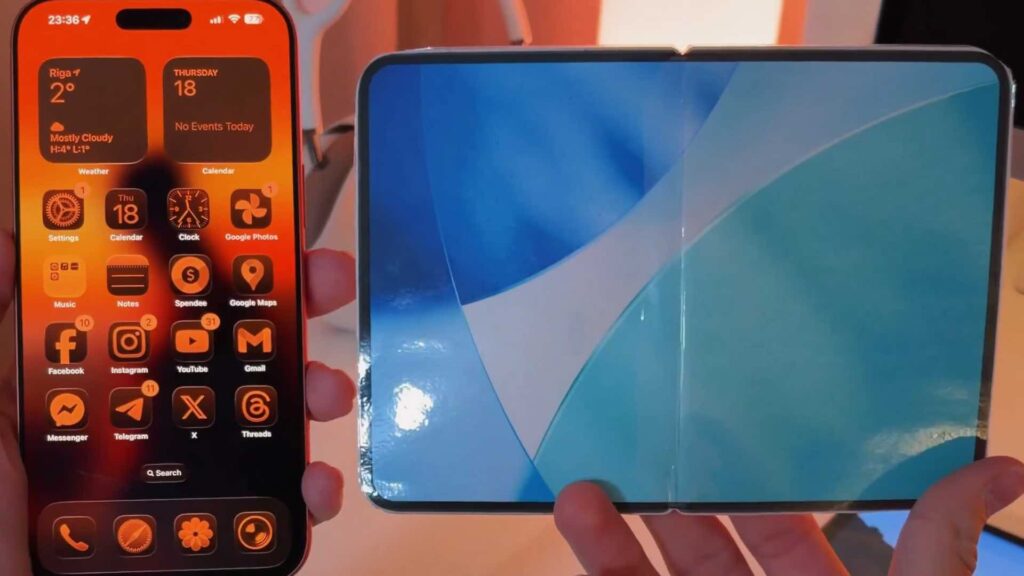 iPhone 17 Pro Max et iPhone Fold // Source : X / BenGeskin iPhone 17 Pro Max et iPhone Fold // Source : X / BenGeskin