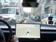 Numerama a testé le FSD de Tesla dans Paris. // Source : Numerama