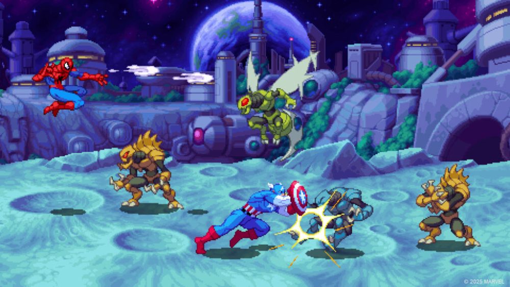 Marvel Cosmic Invasion nous demande de choisir deux personnages, parmi un casting de 15 héroïnes et héros. Marvel Cosmic Invasion nous demande de choisir deux personnages, parmi un casting de 15 héroïnes et héros.