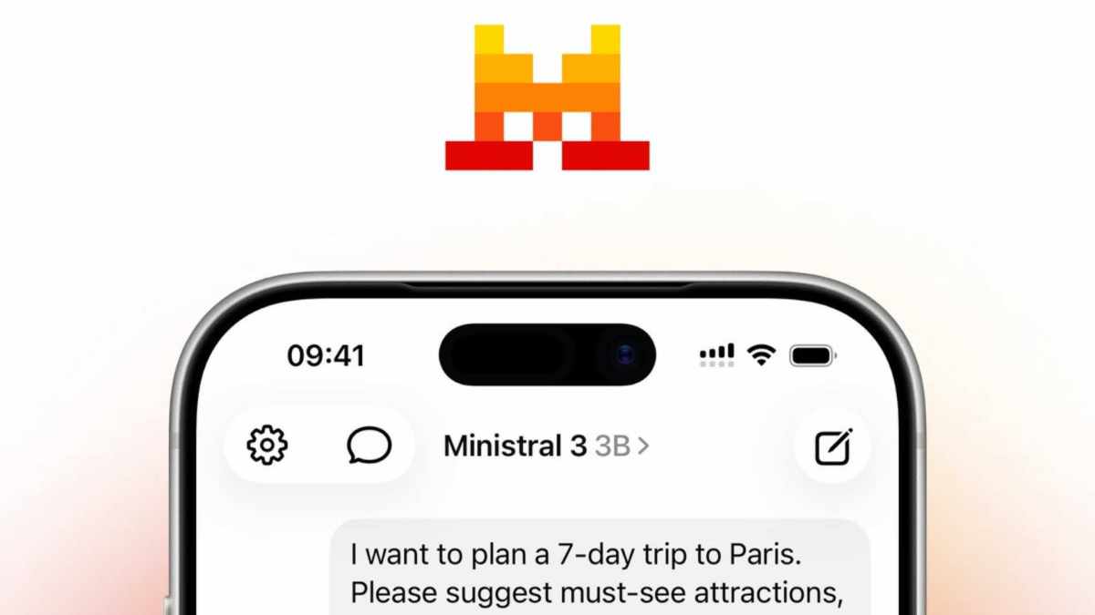 Mistral AI dans Locally AI. // Source : Locally AI Mistral AI dans Locally AI. // Source : Locally AI