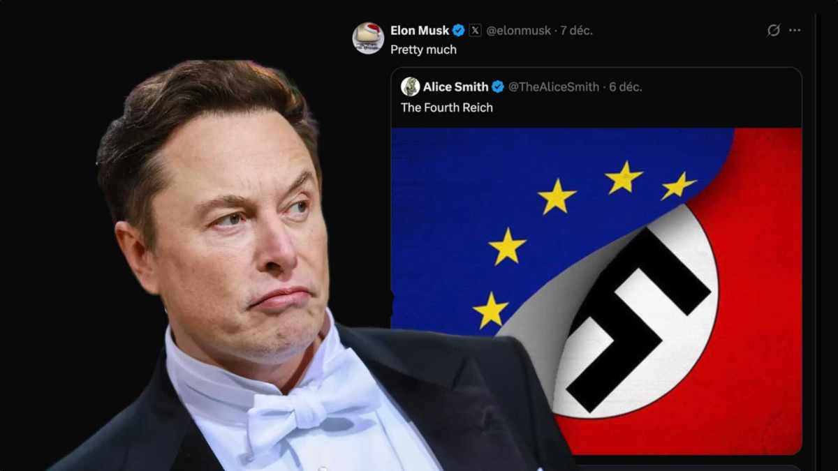 Elon Musk accuse l'UE d'être nazie. // Source : Numerama Elon Musk accuse l'UE d'être nazie. // Source : Numerama