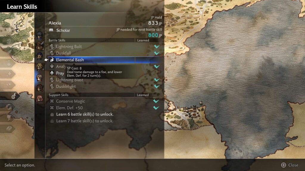 en apprenant de nouvelles technique, vos personnages gagnent des capacités passives bien utiles. // Source : Capture PS5 en apprenant de nouvelles technique, vos personnages gagnent des capacités passives bien utiles. // Source : Capture PS5