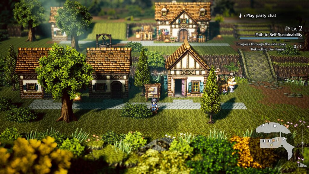 Wishvale, le village à reconstruire. // Source : Capture PS5 Wishvale, le village à reconstruire. // Source : Capture PS5