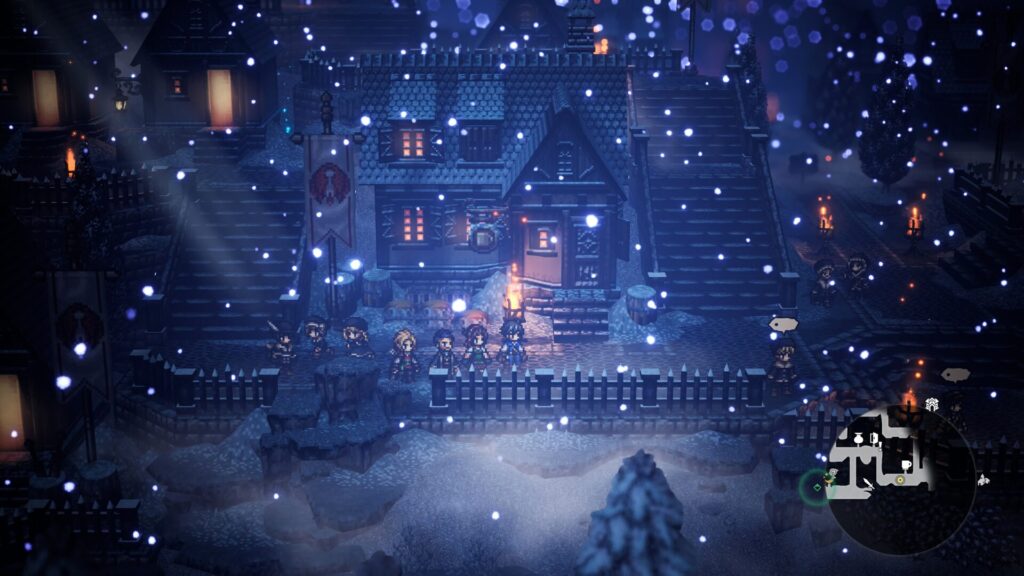 Le joli village enneigé d'Emberglow // Source : Captures PS5 Le joli village enneigé d'Emberglow // Source : Captures PS5