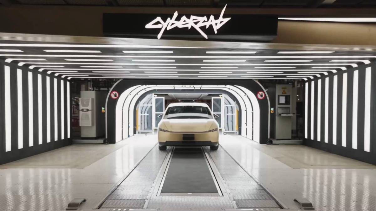 Début de production du Tesla Cybercab // Source : Tesla Début de production du Tesla Cybercab // Source : Tesla