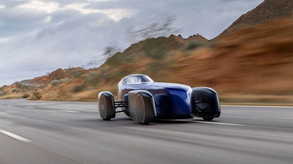 La Renault Filante a roulé plus de 1 000 km en ne consommant que 7,8 kWh/100 km. // Source : Renault La Renault Filante a roulé plus de 1 000 km en ne consommant que 7,8 kWh/100 km. // Source : Renault