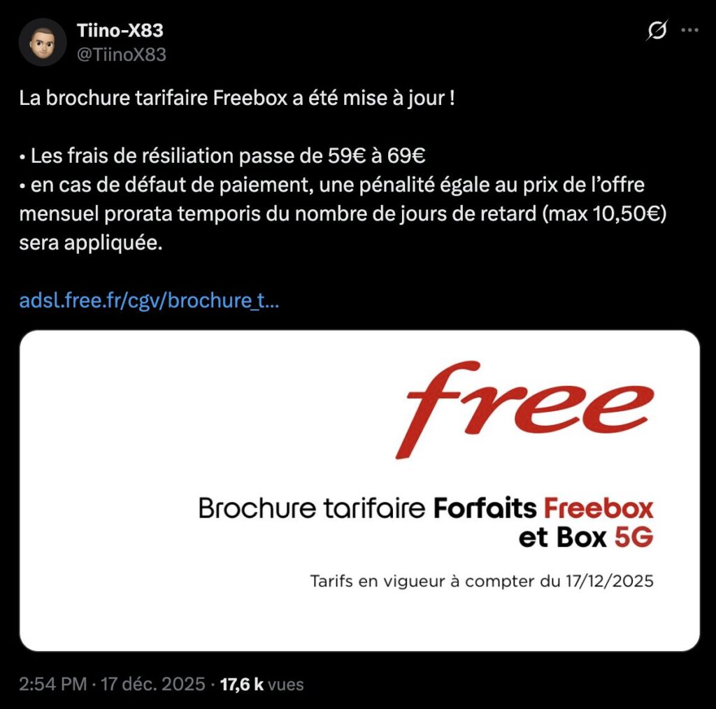Le tweet de Tiino-X83, à l'origine de l'information. Le tweet de Tiino-X83, à l'origine de l'information.