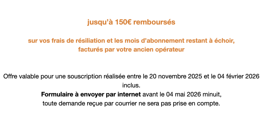 Chez Orange, on rembourse jusqu'à 150 euros de frais de résiliation. Une somme quasiment impossible à atteindre. Chez Orange, on rembourse jusqu'à 150 euros de frais de résiliation. Une somme quasiment impossible à atteindre.