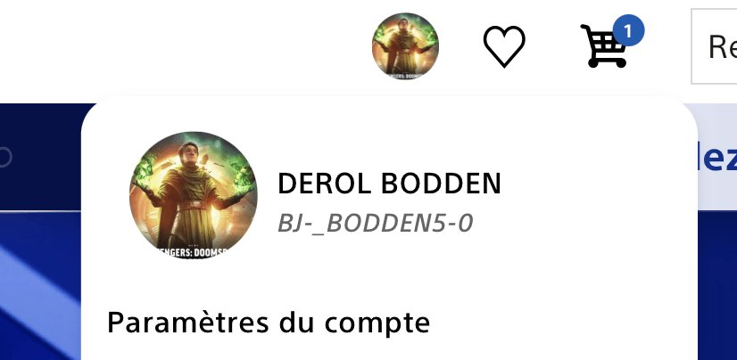 Mon nouveau pseudo PSN, il paraît. Mon nouveau pseudo PSN, il paraît.