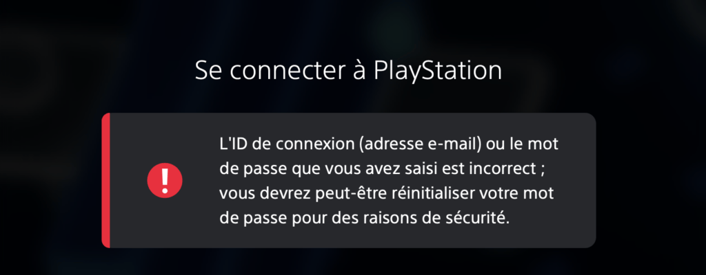 Il est toujours impossible d'accéder à mon compte PlayStation. Il est toujours impossible d'accéder à mon compte PlayStation.
