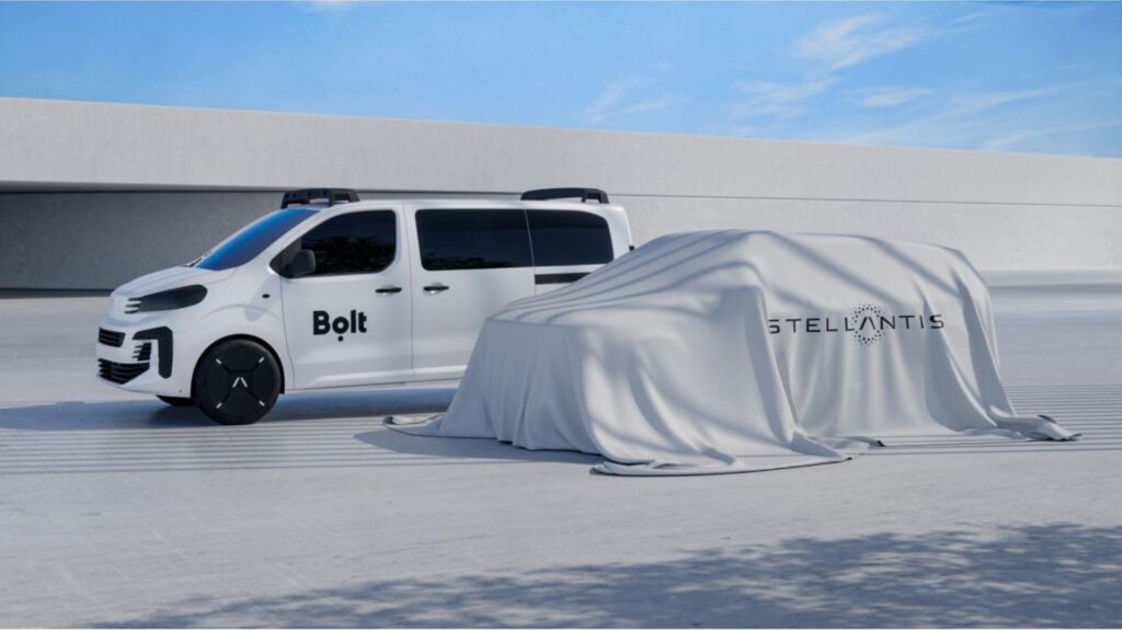 Bolt va s'appuyer sur Stellantis pour déployer sa flotte de taxis autonomes. // Source : Stellantis Bolt va s'appuyer sur Stellantis pour déployer sa flotte de taxis autonomes. // Source : Stellantis