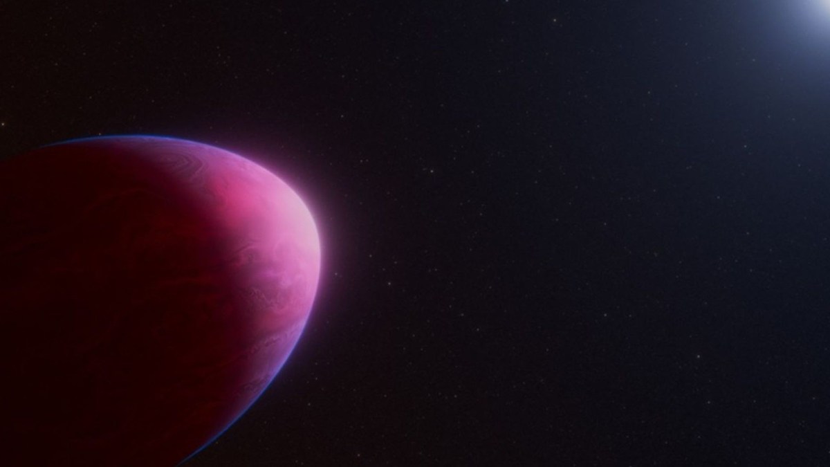 Illustration de la NASA représentant l’apparence possible de l’exoplanète PSR J2322-2650b Illustration de la NASA représentant l’apparence possible de l’exoplanète PSR J2322-2650b
