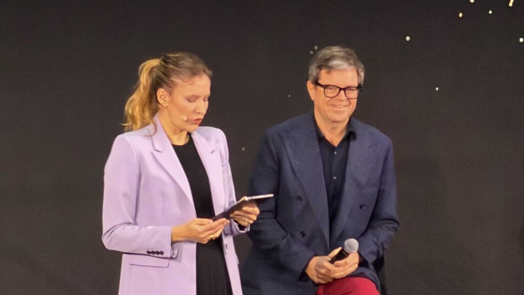 Aude Durand et Yann LeCun à l'AI Impulse. Aude Durand et Yann LeCun à l'AI Impulse.