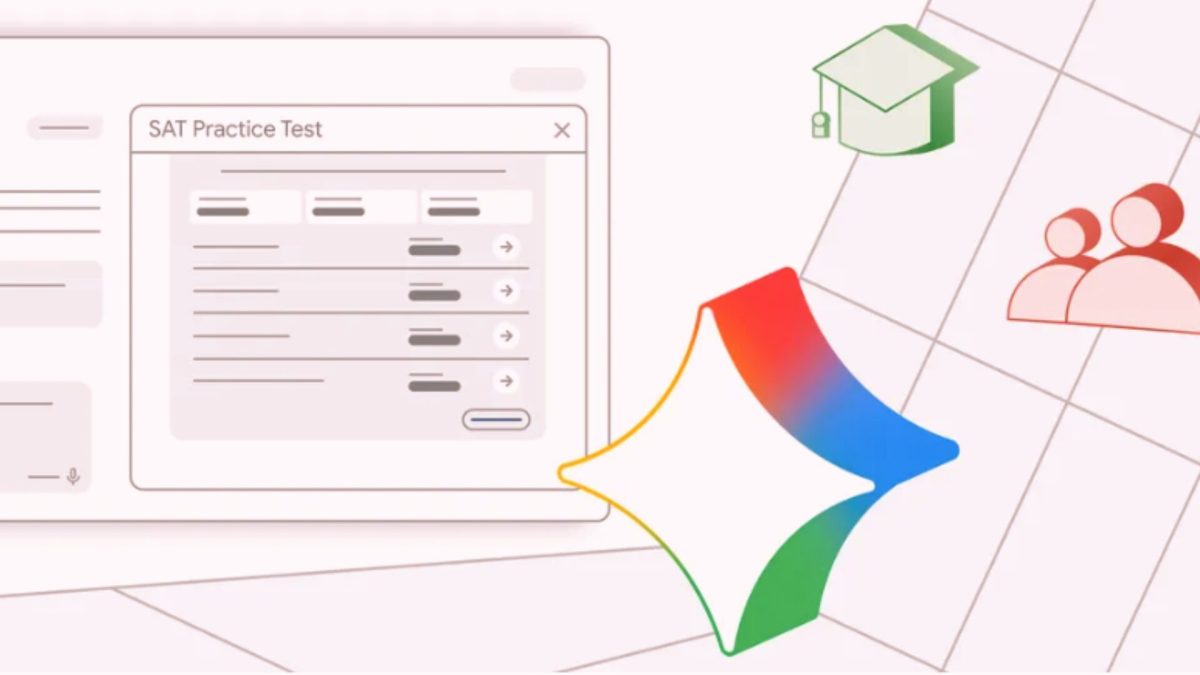Google a lancé, le 21 janvier 2026, une fonctionnalité intégrée à son IA Gemini permettant de reviser le SAT. // Source : Google Google a lancé, le 21 janvier 2026, une fonctionnalité intégrée à son IA Gemini permettant de reviser le SAT. // Source : Google