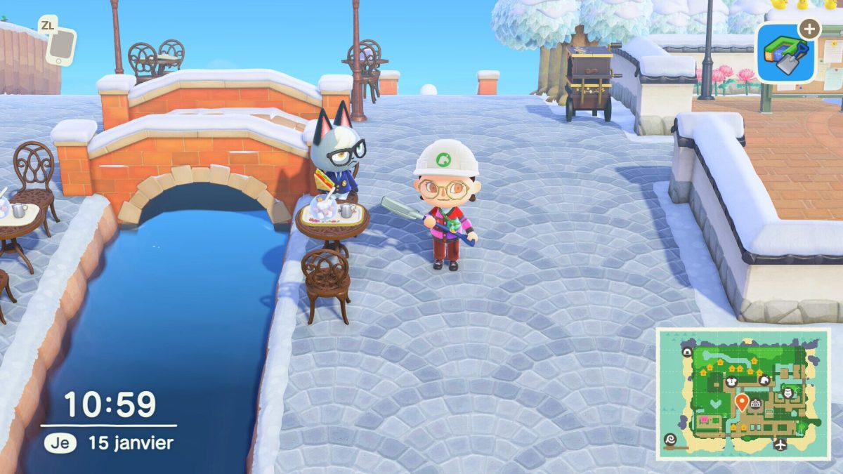 La mise à jour 3.0 d'Animal Crossing New Horizons, sortie un jour en avance le 14 janvier 2026, s'accompagne d'un nouveau mode de déplacement. // Source : Capture d'écran Numerama La mise à jour 3.0 d'Animal Crossing New Horizons, sortie un jour en avance le 14 janvier 2026, s'accompagne d'un nouveau mode de déplacement. // Source : Capture d'écran Numerama