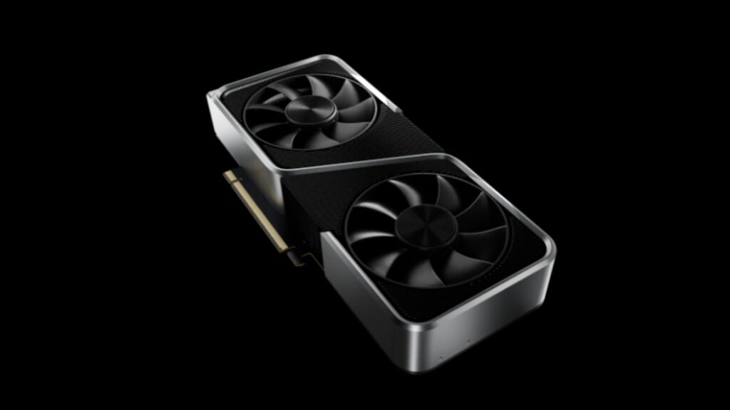La GeForce RTX 3060 Ti. // Source : Nvidia La GeForce RTX 3060 Ti. // Source : Nvidia
