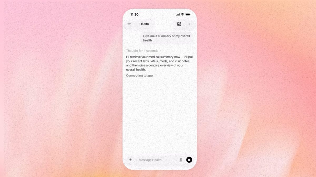 L’entreprise a officialisé, le 7 janvier 2026, le lancement de ChatGPT Health. // Source : OpenAI. L’entreprise a officialisé, le 7 janvier 2026, le lancement de ChatGPT Health. // Source : OpenAI.