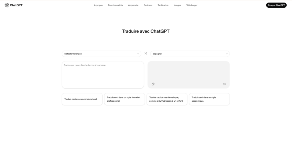 OpenAI a lancé le 15 janvier 2026 son outil de traduction maison, baptisé « ChatGPT Translate ». // Source : OpenAI OpenAI a lancé le 15 janvier 2026 son outil de traduction maison, baptisé « ChatGPT Translate ». // Source : OpenAI