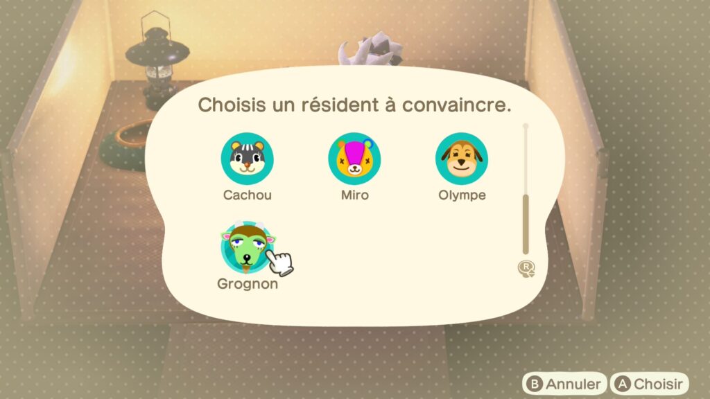 Babil m'a proposé de dire au revoir à l'un de mes habitants.  // Source : Capture d'écran Numerama